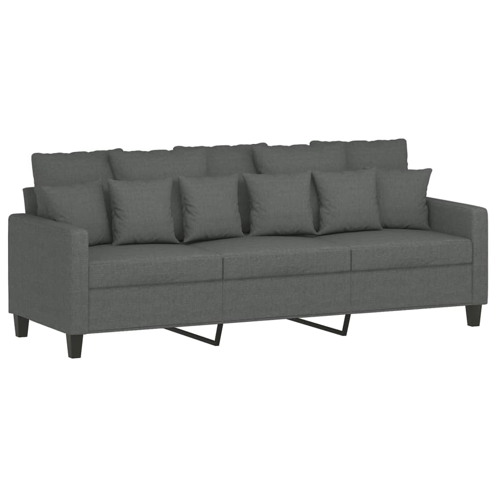 4-delige Loungeset met kussens stof donkergrijs is nu te koop bij PeponiXL, paradijselijk wonen!