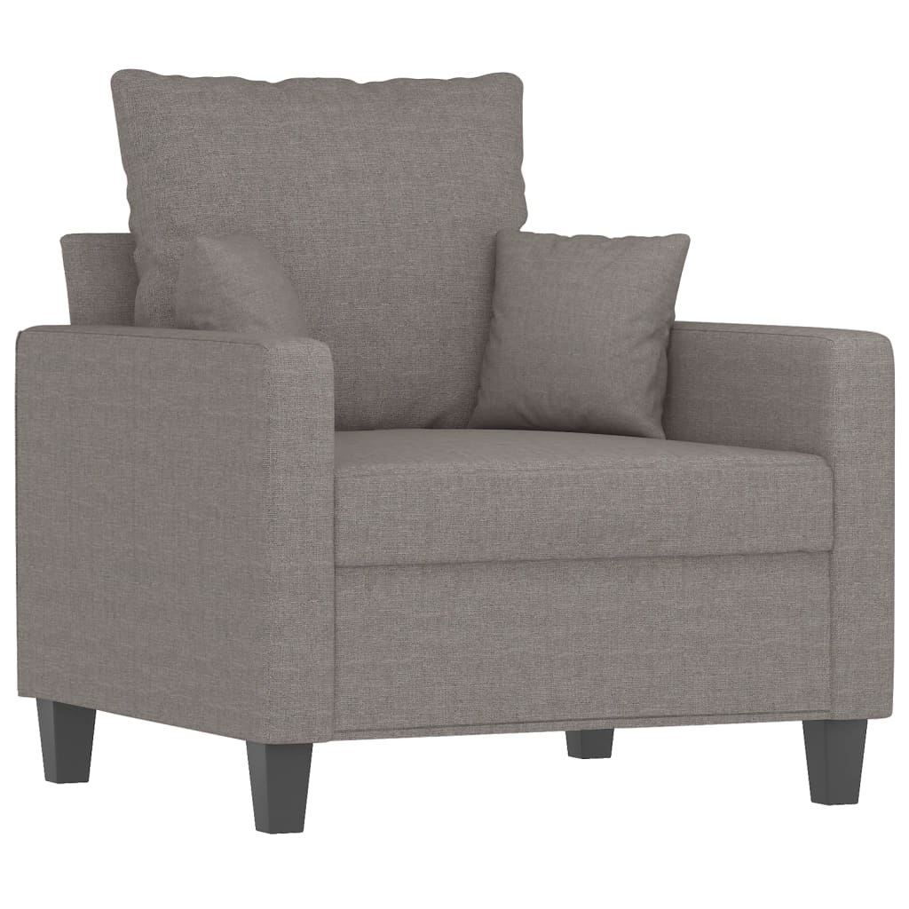 4-delige Loungeset met kussens stof taupe is nu te koop bij PeponiXL, paradijselijk wonen!