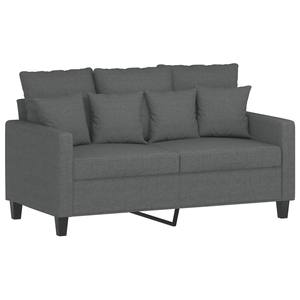 2-delige Loungeset met kussens stof donkergrijs is nu te koop bij PeponiXL, paradijselijk wonen!