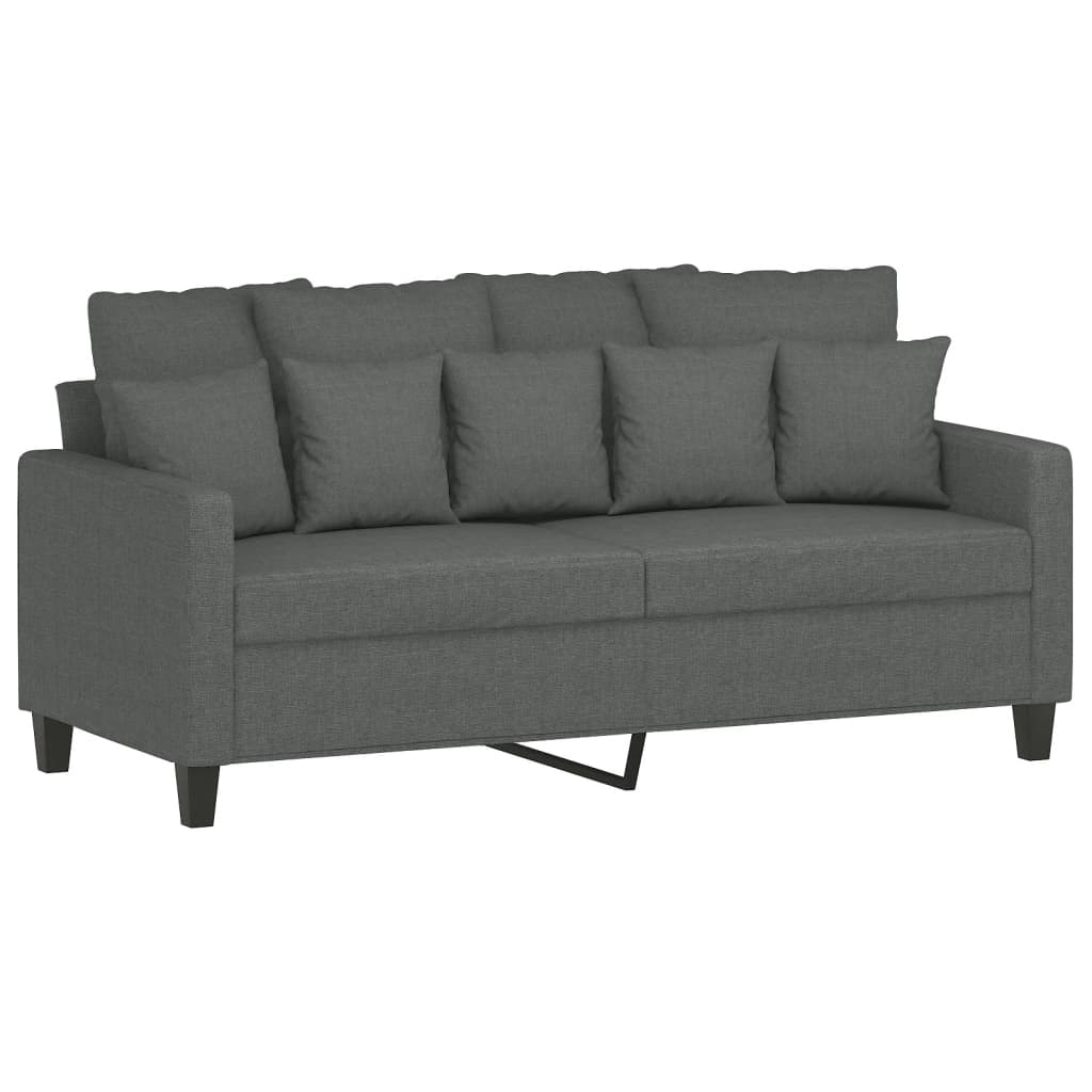 2-delige Loungeset met kussens stof donkergrijs is nu te koop bij PeponiXL, paradijselijk wonen!