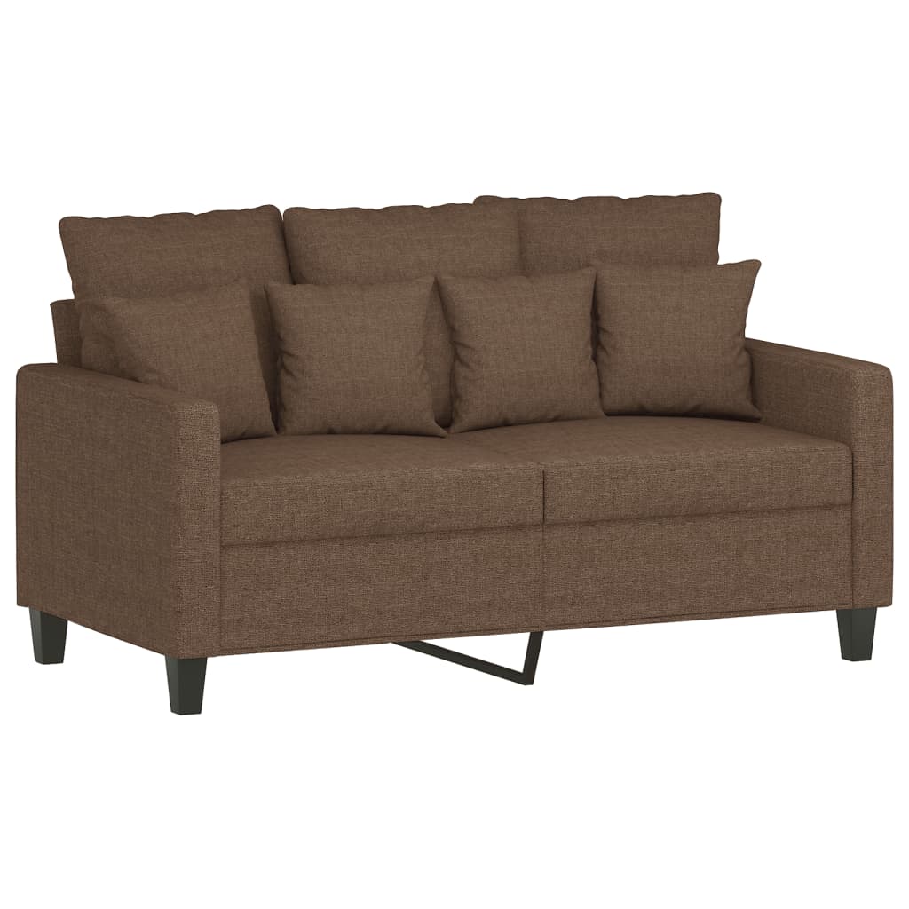 2-delige Loungeset met kussens stof bruin is nu te koop bij PeponiXL, paradijselijk wonen!