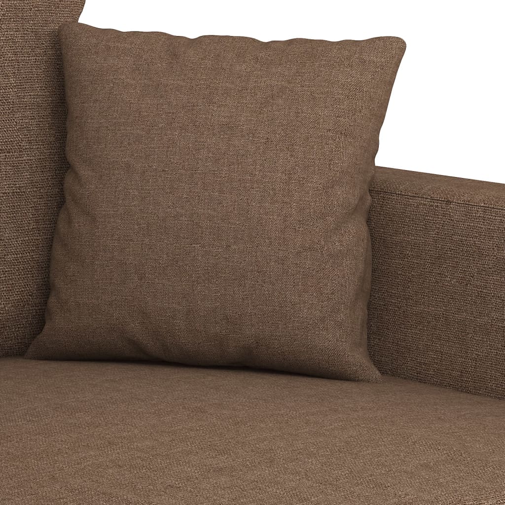 2-delige Loungeset met kussens stof bruin is nu te koop bij PeponiXL, paradijselijk wonen!