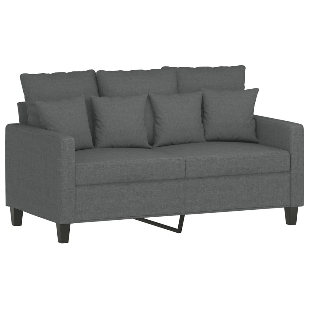 3-delige Loungeset met kussens stof donkergrijs is nu te koop bij PeponiXL, paradijselijk wonen!