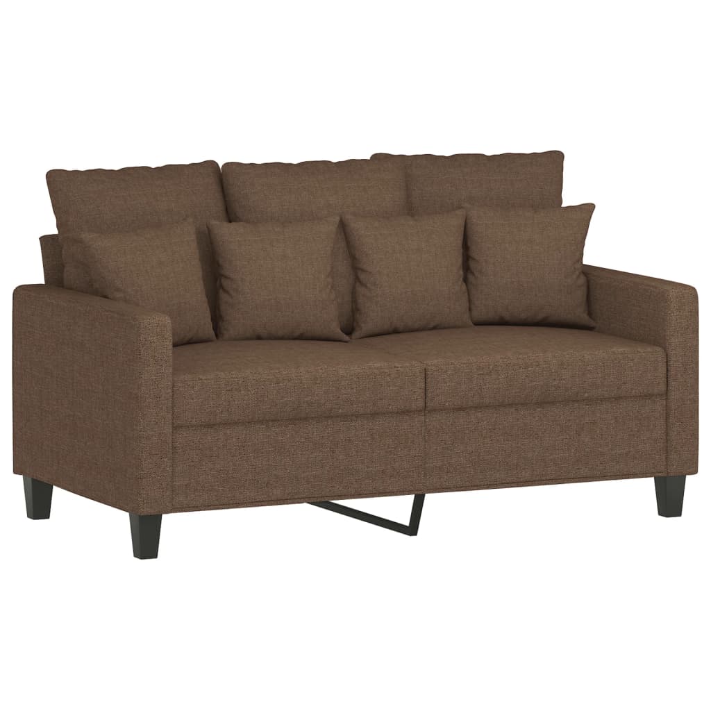 4-delige Loungeset met kussens stof bruin is nu te koop bij PeponiXL, paradijselijk wonen!