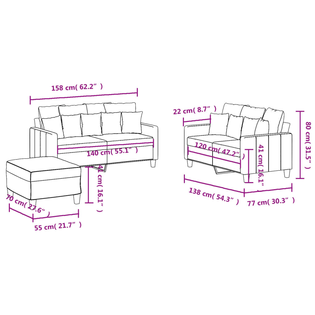 4-delige Loungeset met kussens stof bruin is nu te koop bij PeponiXL, paradijselijk wonen!