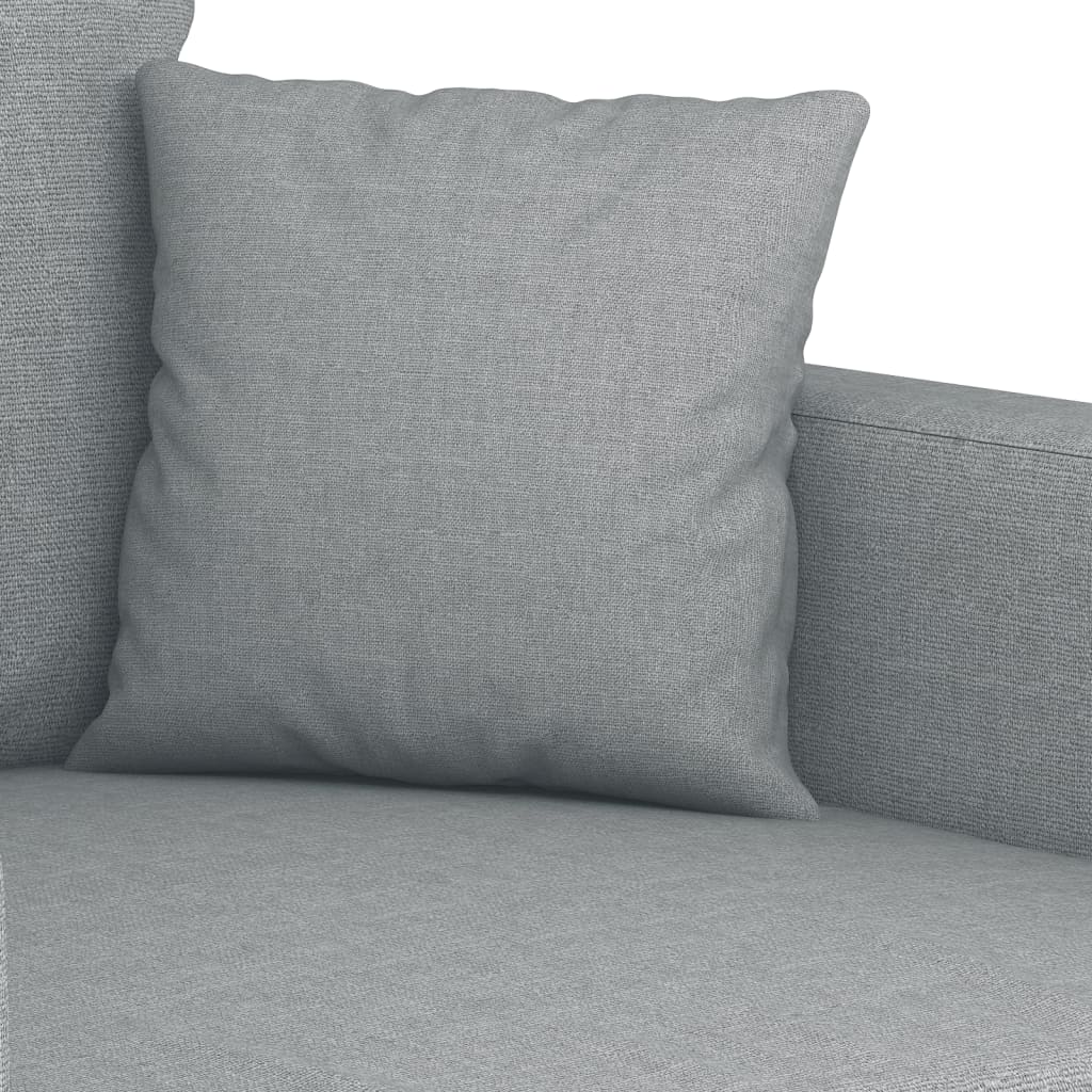 2-delige Loungeset met kussens stof lichtgrijs is nu te koop bij PeponiXL, paradijselijk wonen!