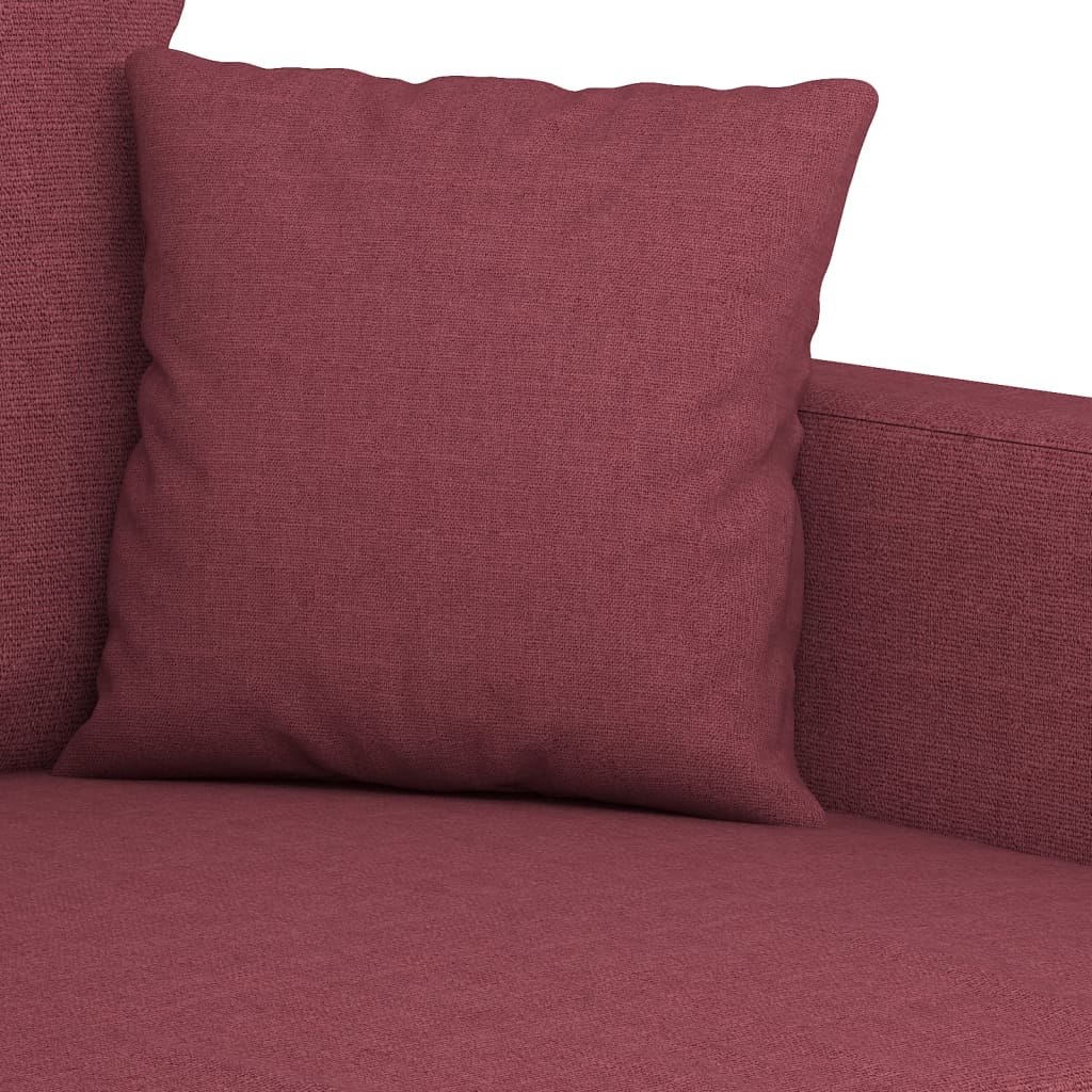 2-delige Loungeset met kussens stof wijnrood is nu te koop bij PeponiXL, paradijselijk wonen!