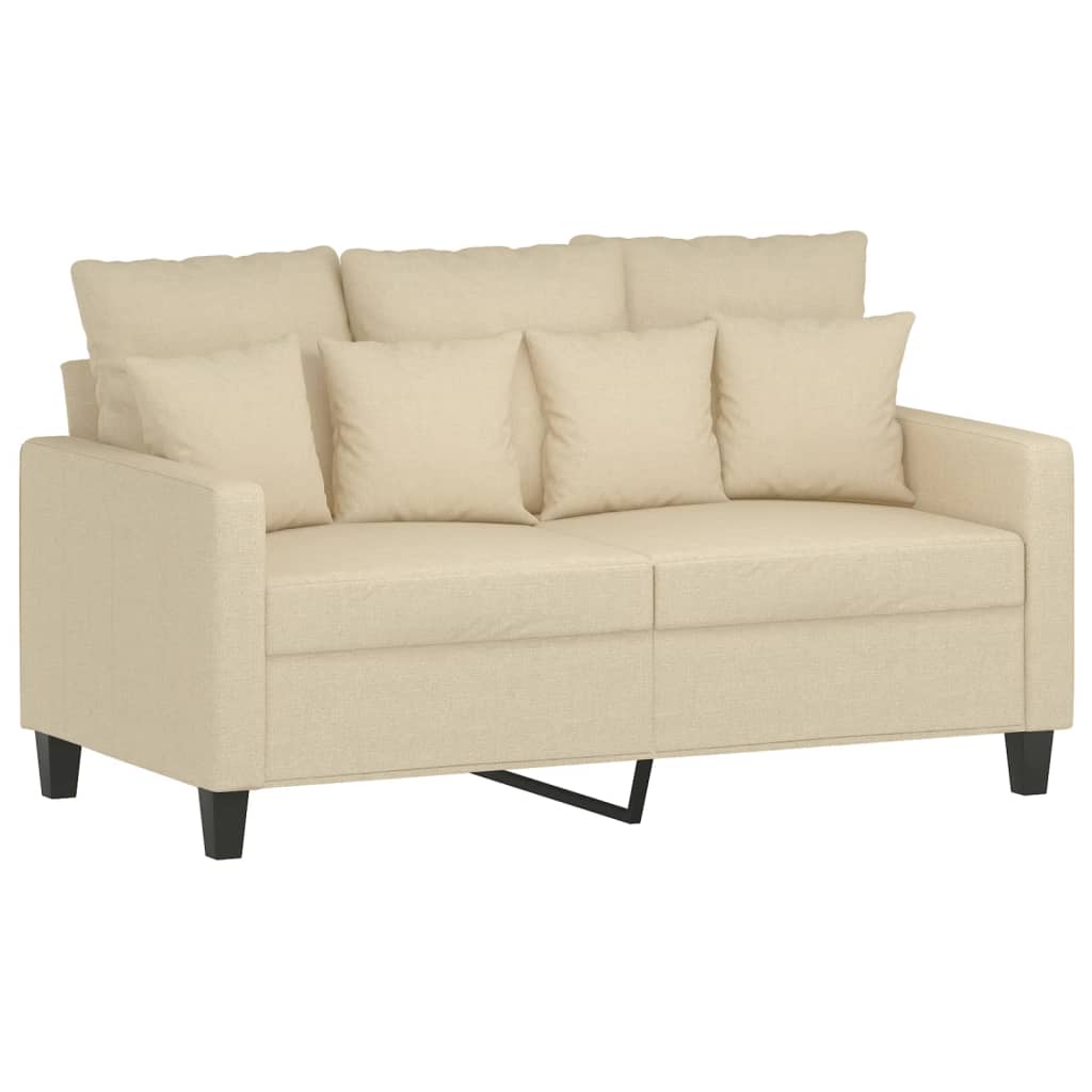 3-delige Loungeset met kussens stof crèmekleurig is nu te koop bij PeponiXL, paradijselijk wonen!