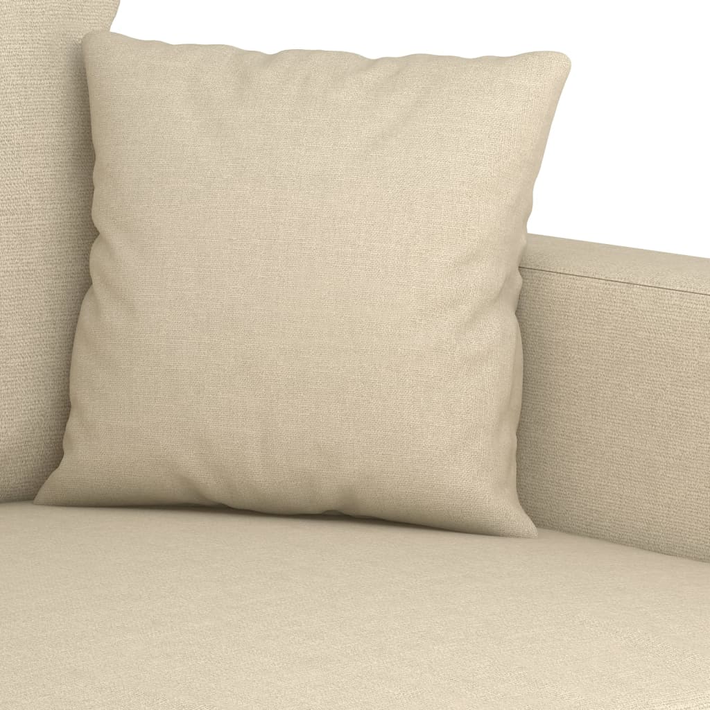 3-delige Loungeset met kussens stof crèmekleurig is nu te koop bij PeponiXL, paradijselijk wonen!