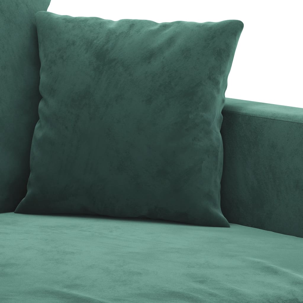 3-delige Loungeset met kussens fluweel donkergroen is nu te koop bij PeponiXL, paradijselijk wonen!