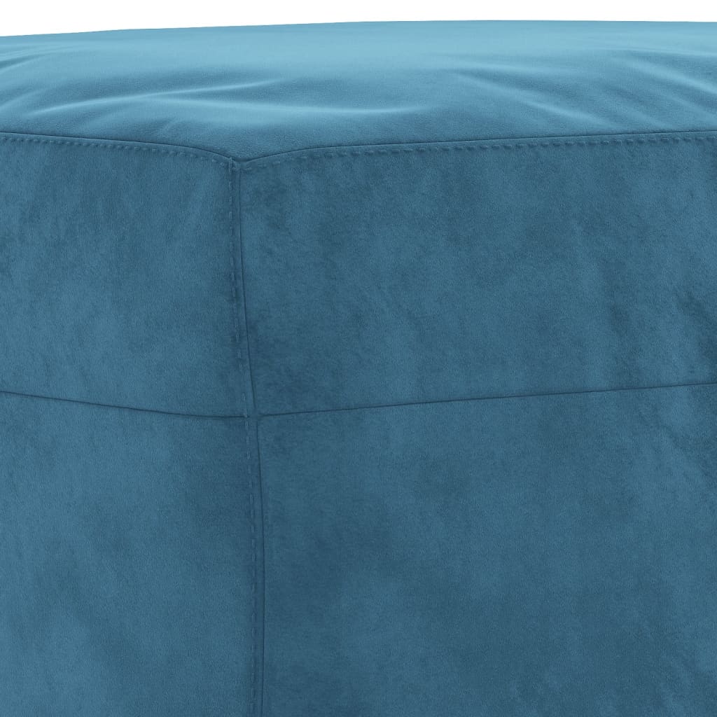 4-delige Loungeset met kussens fluweel blauw is nu te koop bij PeponiXL, paradijselijk wonen!