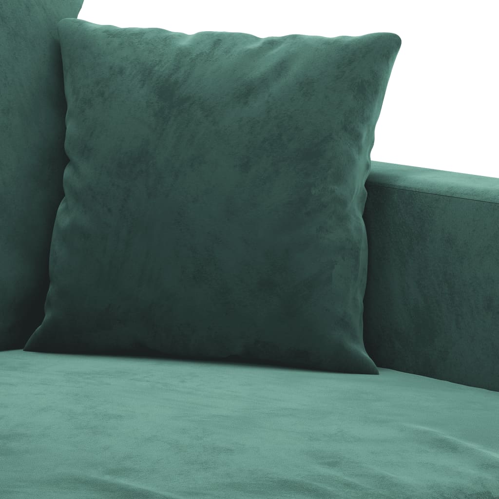 3-delige Loungeset met kussens fluweel donkergroen is nu te koop bij PeponiXL, paradijselijk wonen!