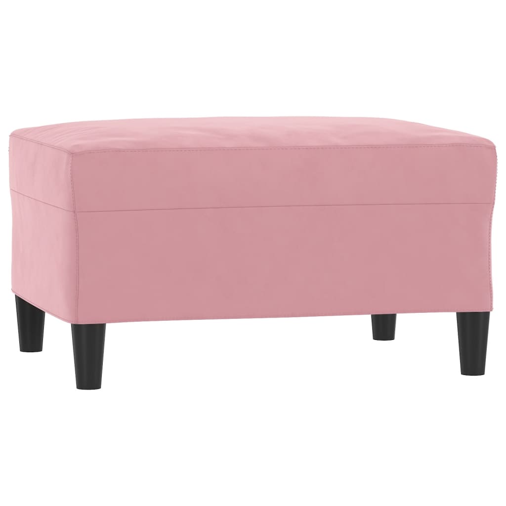 3-delige Loungeset met kussens fluweel roze is nu te koop bij PeponiXL, paradijselijk wonen!