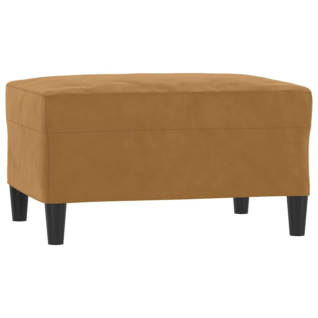 3-delige Loungeset met kussens fluweel bruin is nu te koop bij PeponiXL, paradijselijk wonen!