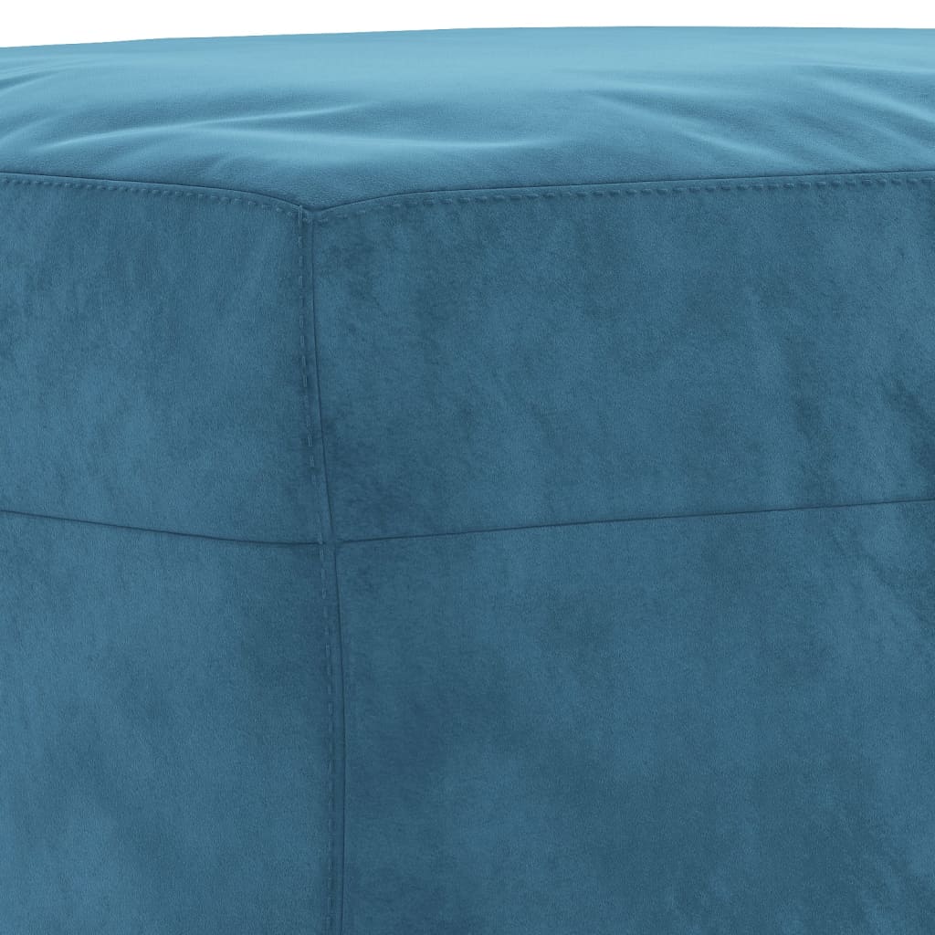 3-delige Loungeset met kussens fluweel blauw is nu te koop bij PeponiXL, paradijselijk wonen!