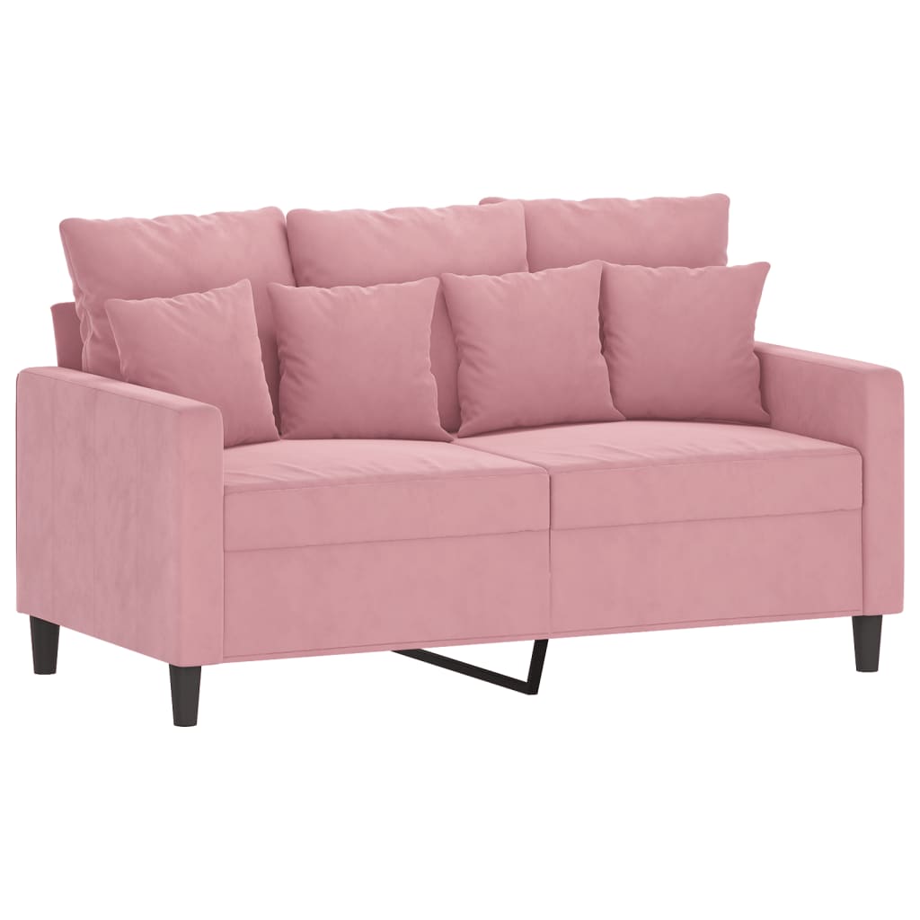 2-delige Loungeset met kussens fluweel roze is nu te koop bij PeponiXL, paradijselijk wonen!