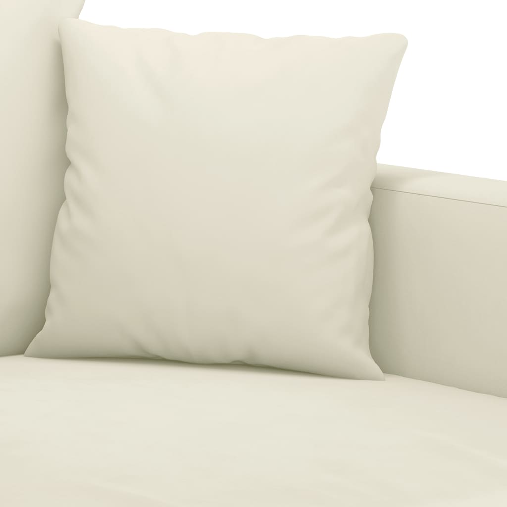 2-delige Loungeset met kussens fluweel crèmekleurig is nu te koop bij PeponiXL, paradijselijk wonen!