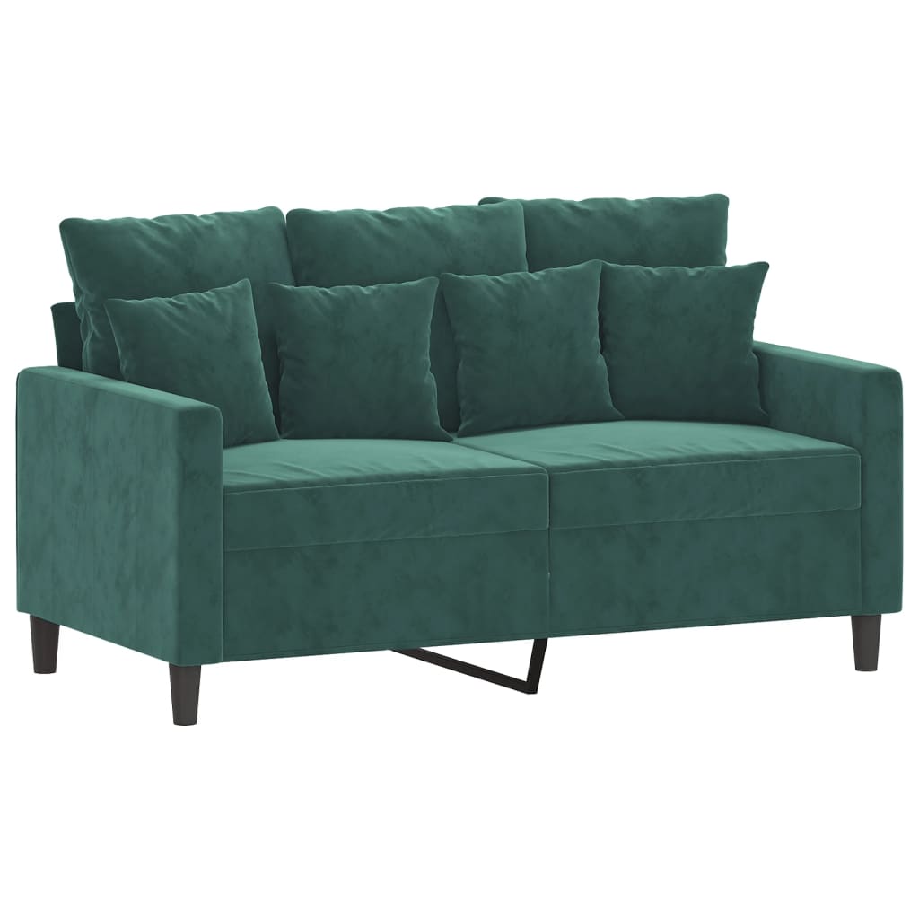 3-delige Loungeset met kussens fluweel donkergroen is nu te koop bij PeponiXL, paradijselijk wonen!