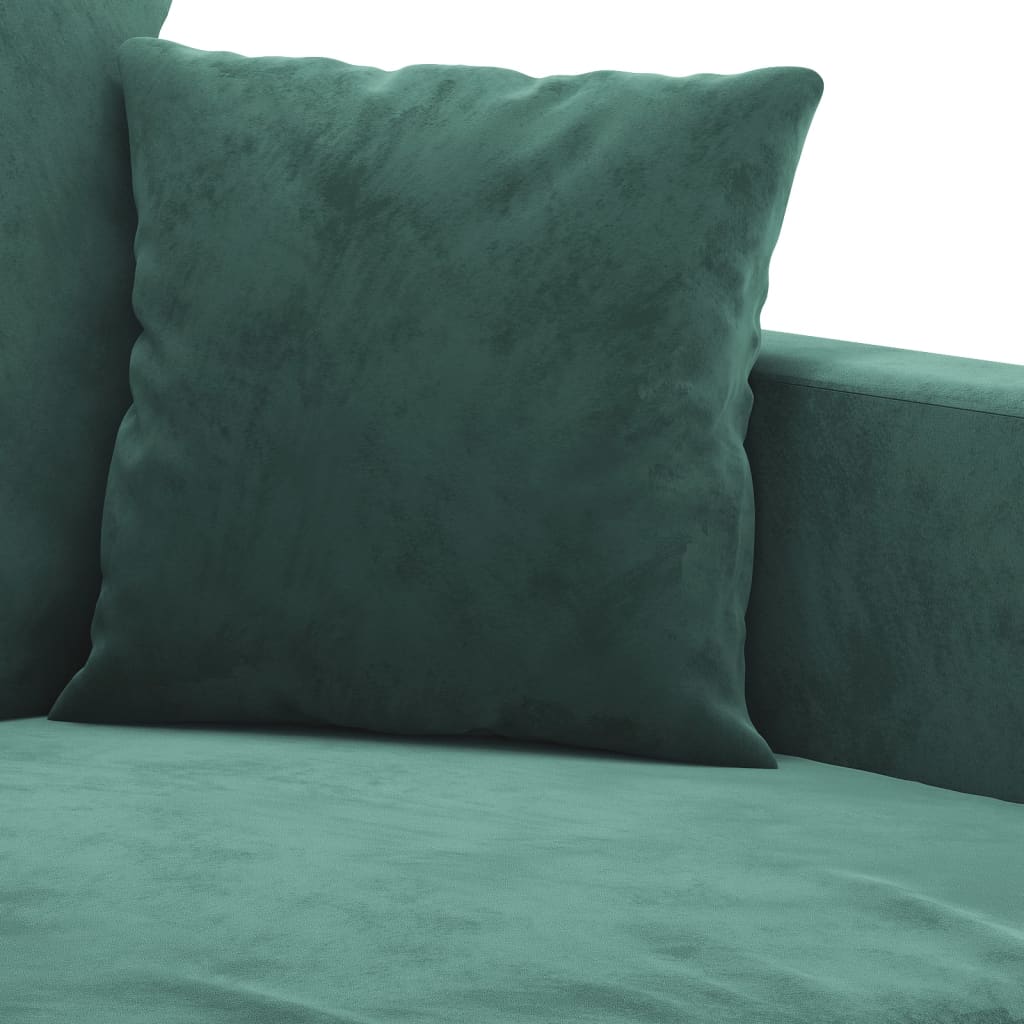 3-delige Loungeset met kussens fluweel donkergroen is nu te koop bij PeponiXL, paradijselijk wonen!
