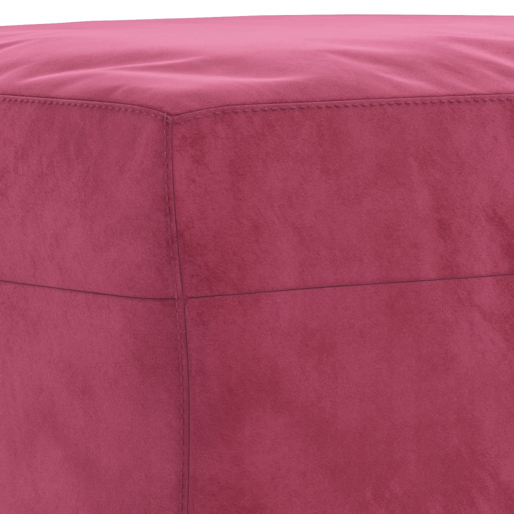 3-delige Loungeset met kussens fluweel wijnrood is nu te koop bij PeponiXL, paradijselijk wonen!