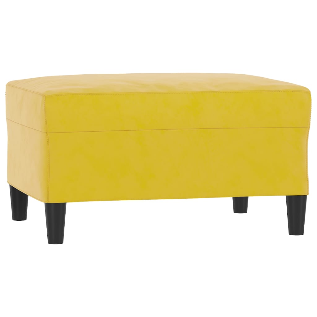 3-delige Loungeset met kussens fluweel geel is nu te koop bij PeponiXL, paradijselijk wonen!
