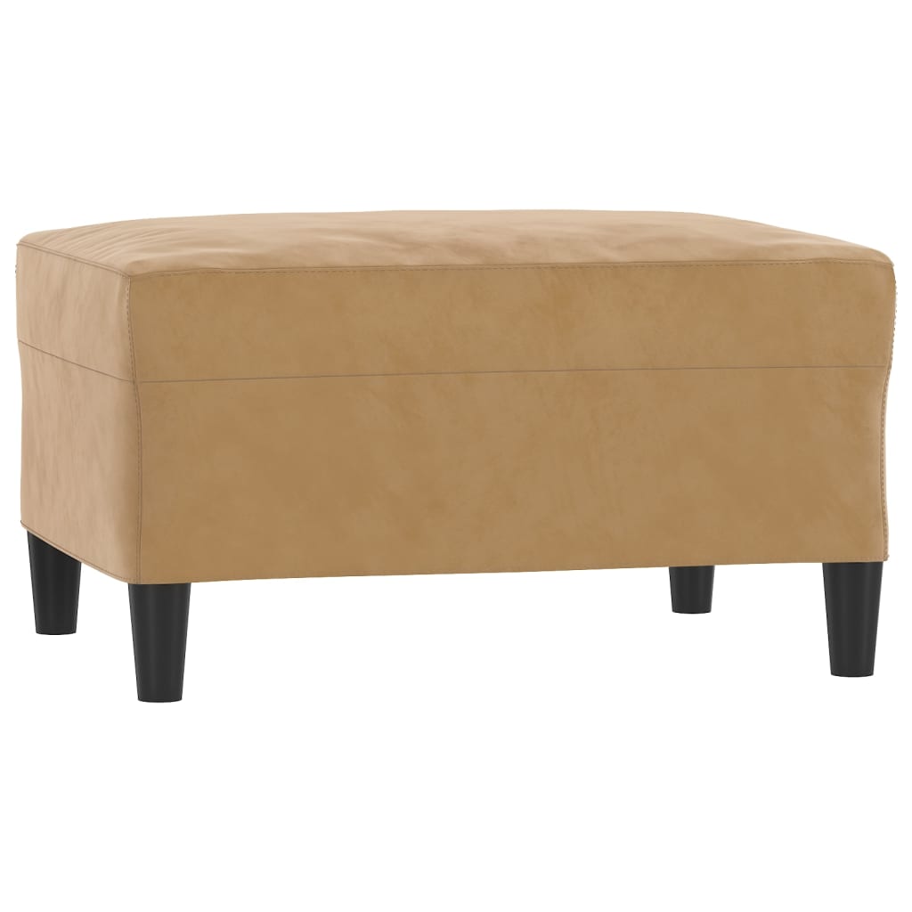 3-delige Loungeset met kussens fluweel bruin is nu te koop bij PeponiXL, paradijselijk wonen!