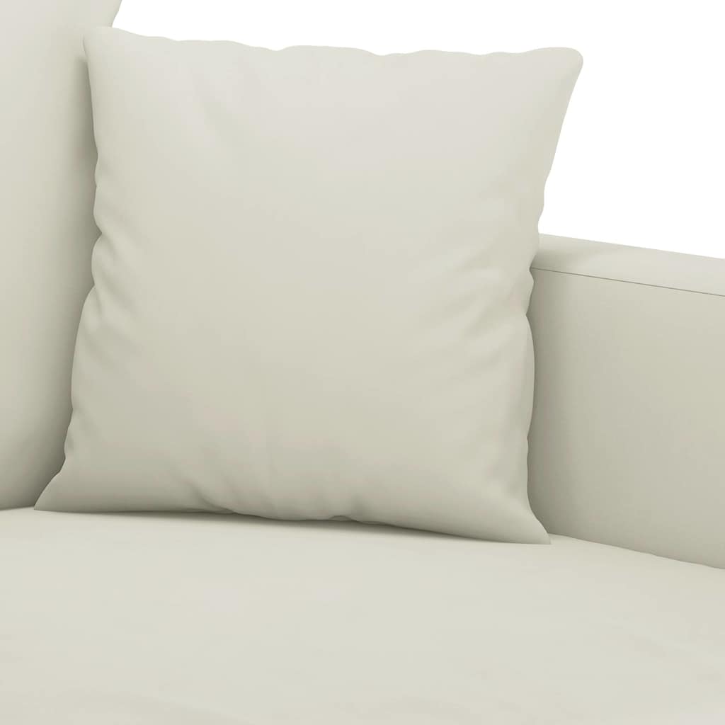 3-delige Loungeset met kussens fluweel crèmekleurig is nu te koop bij PeponiXL, paradijselijk wonen!