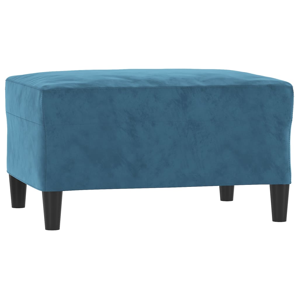 3-delige Loungeset met kussens fluweel blauw is nu te koop bij PeponiXL, paradijselijk wonen!