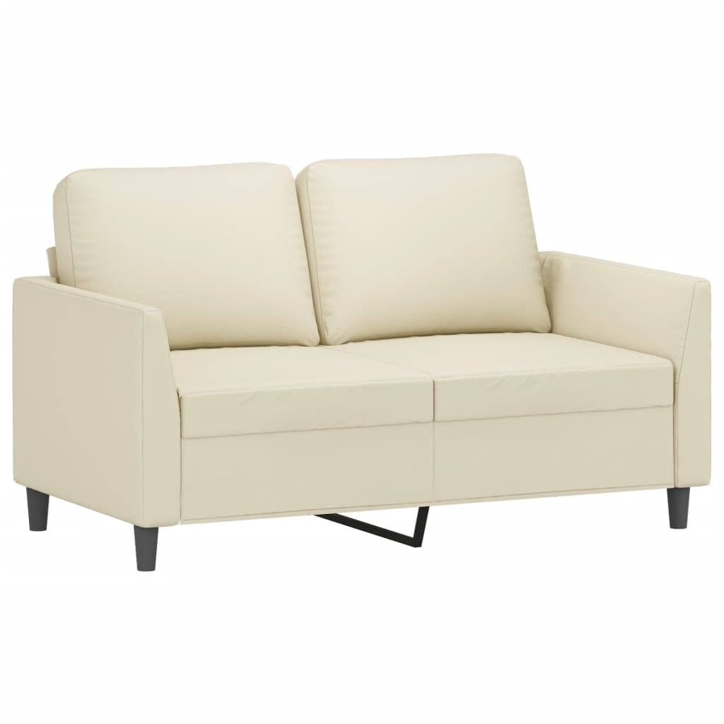 4-delige Loungeset met kussens kunstleer crème is nu te koop bij PeponiXL, paradijselijk wonen!