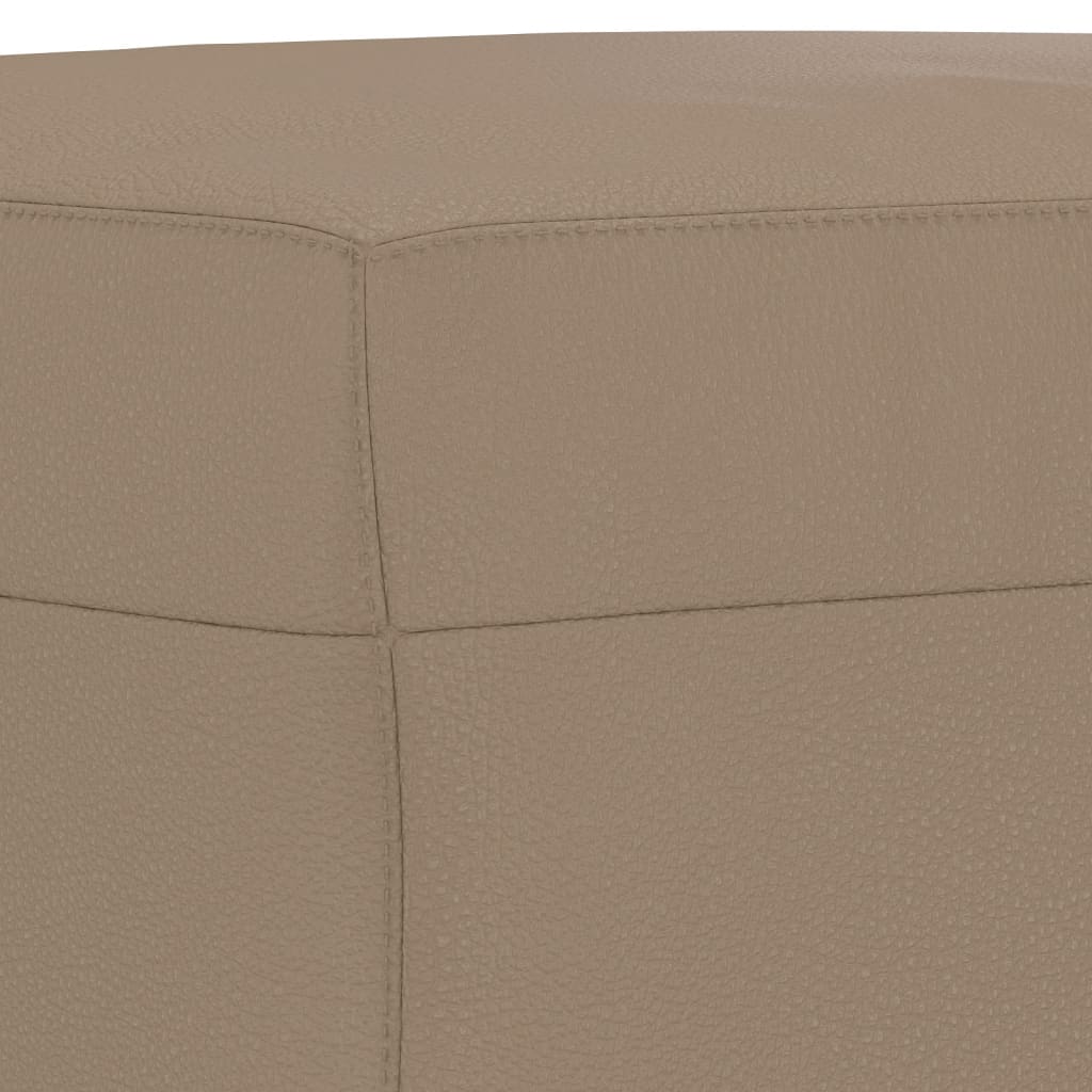 4-delige Loungeset met kussens kunstleer cappuccino is nu te koop bij PeponiXL, paradijselijk wonen!