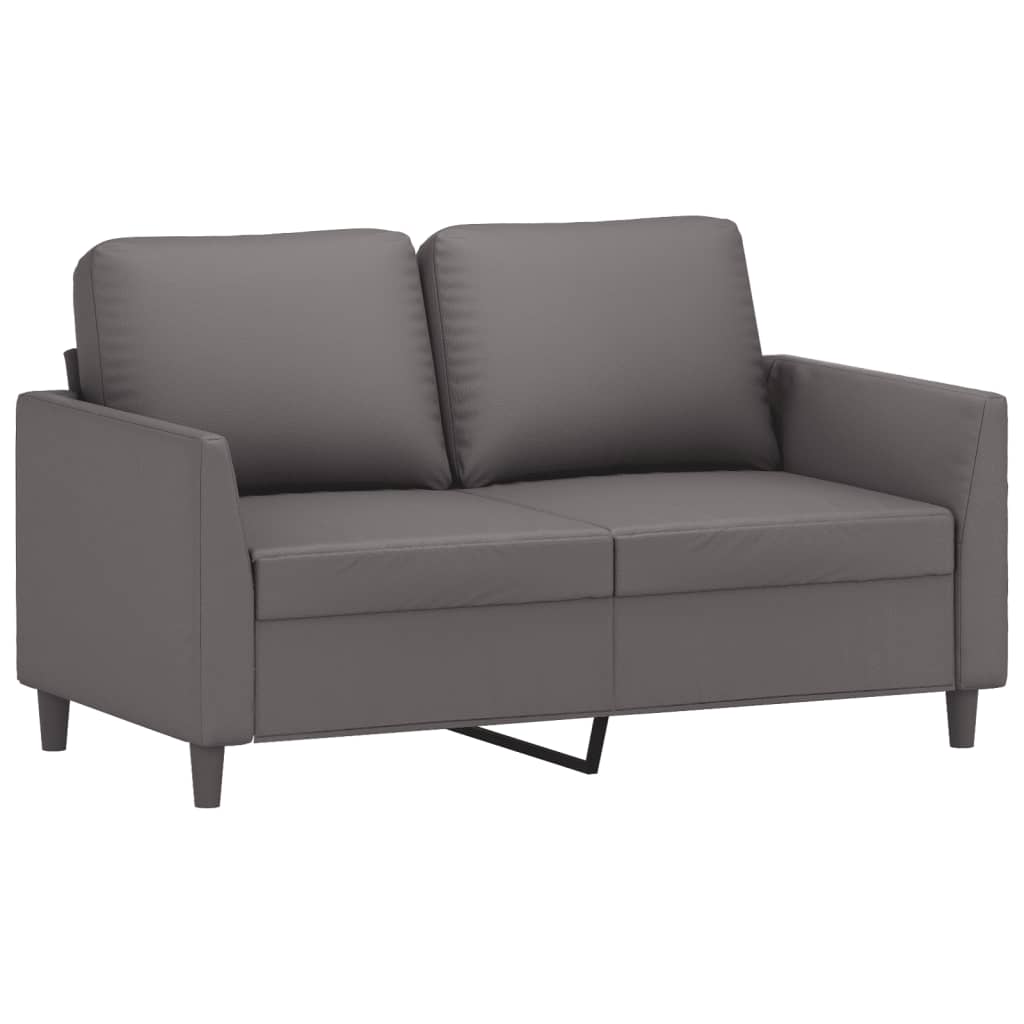 2-delige Loungeset met kussens kunstleer grijs is nu te koop bij PeponiXL, paradijselijk wonen!