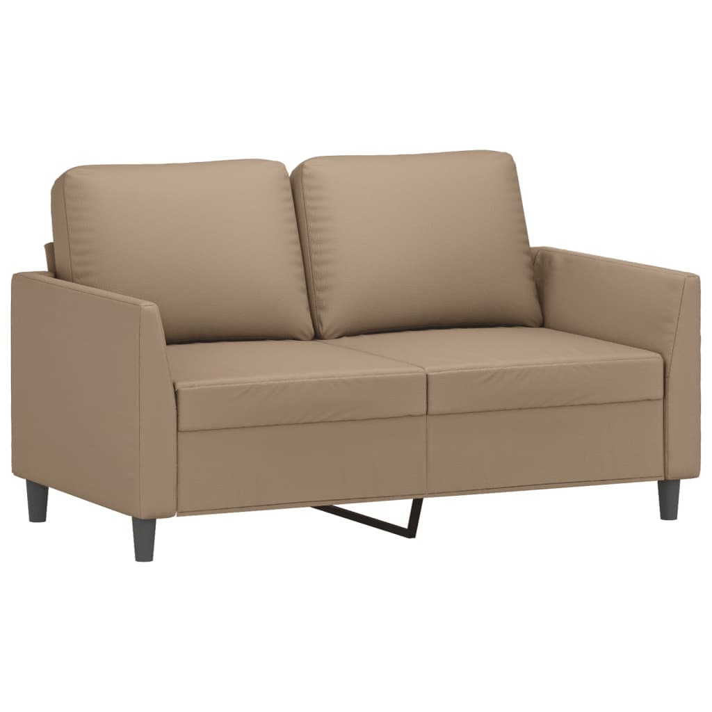 2-delige Loungeset met kussens kunstleer cappuccino is nu te koop bij PeponiXL, paradijselijk wonen!