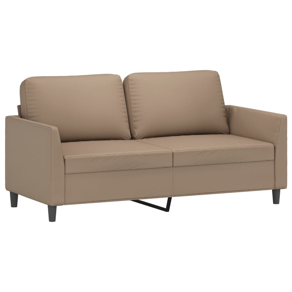 2-delige Loungeset met kussens kunstleer cappuccino is nu te koop bij PeponiXL, paradijselijk wonen!