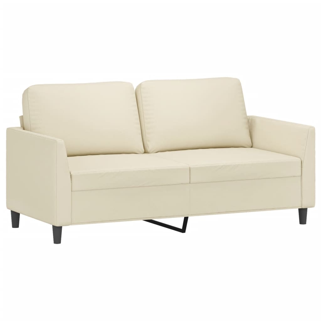 3-delige Loungeset met kussens kunstleer crème is nu te koop bij PeponiXL, paradijselijk wonen!