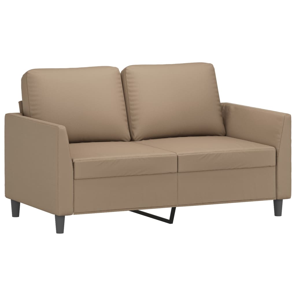 3-delige Loungeset met kussens kunstleer cappuccino is nu te koop bij PeponiXL, paradijselijk wonen!