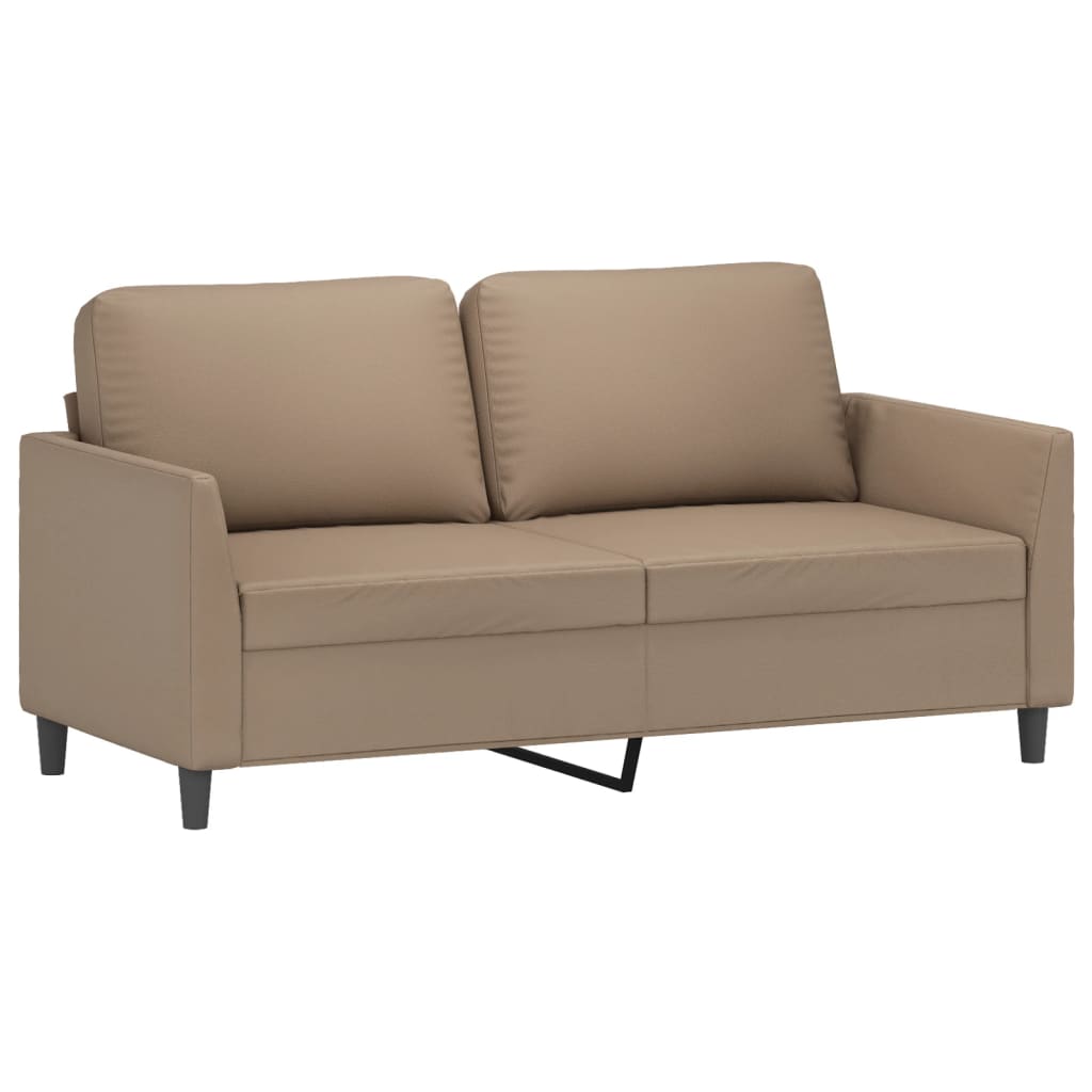 3-delige Loungeset met kussens kunstleer cappuccino is nu te koop bij PeponiXL, paradijselijk wonen!