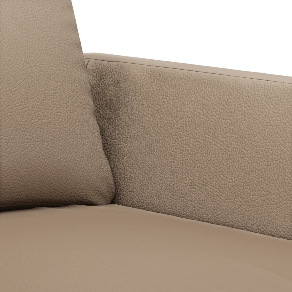 3-delige Loungeset met kussens kunstleer cappuccino is nu te koop bij PeponiXL, paradijselijk wonen!