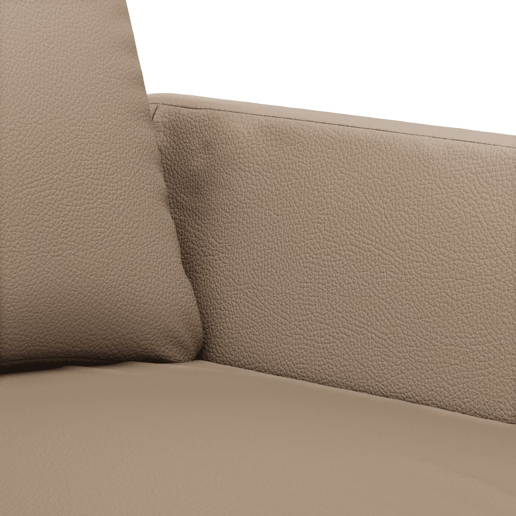 2-delige Loungeset met kussens kunstleer cappuccino is nu te koop bij PeponiXL, paradijselijk wonen!