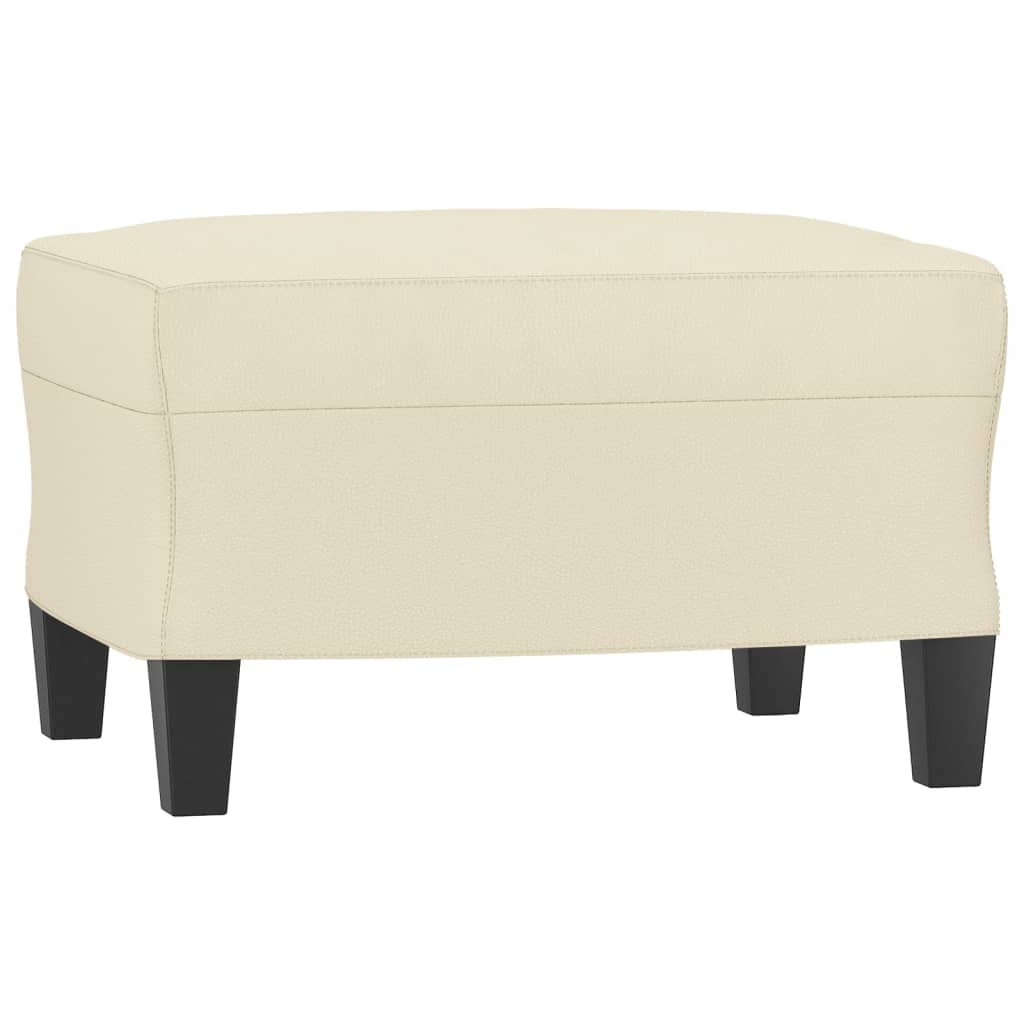 3-delige Loungeset met kussens kunstleer crème is nu te koop bij PeponiXL, paradijselijk wonen!
