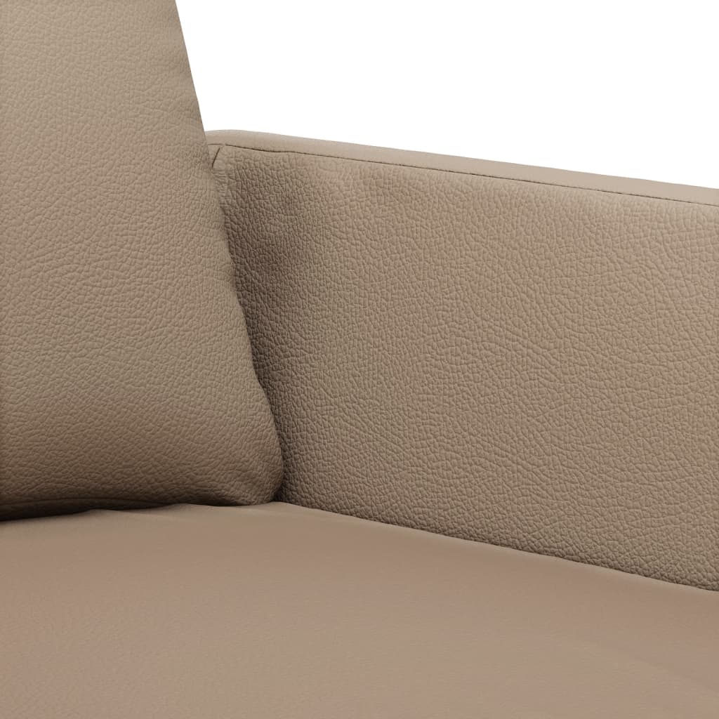 3-delige Loungeset met kussens kunstleer cappuccino is nu te koop bij PeponiXL, paradijselijk wonen!