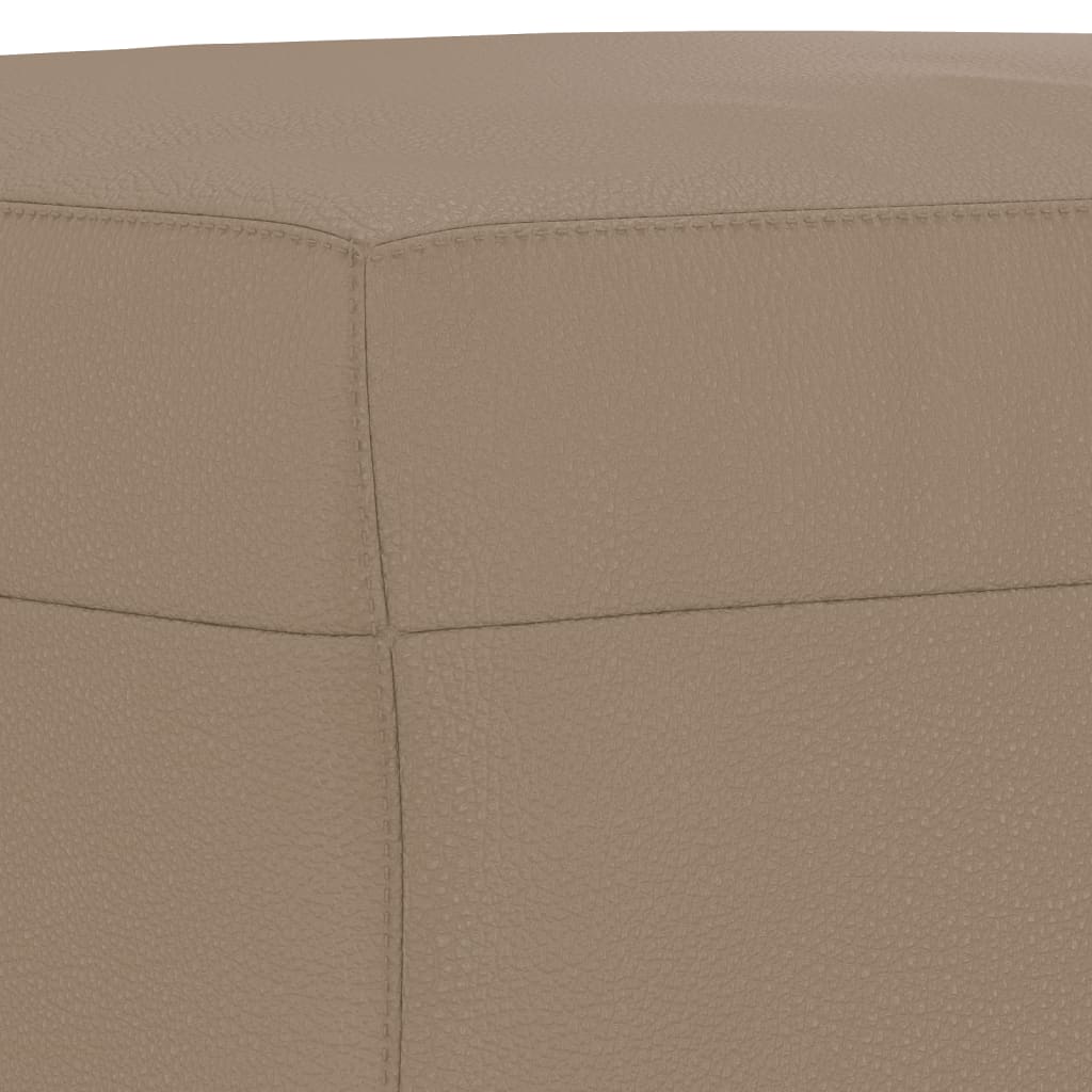 3-delige Loungeset met kussens kunstleer cappuccino is nu te koop bij PeponiXL, paradijselijk wonen!