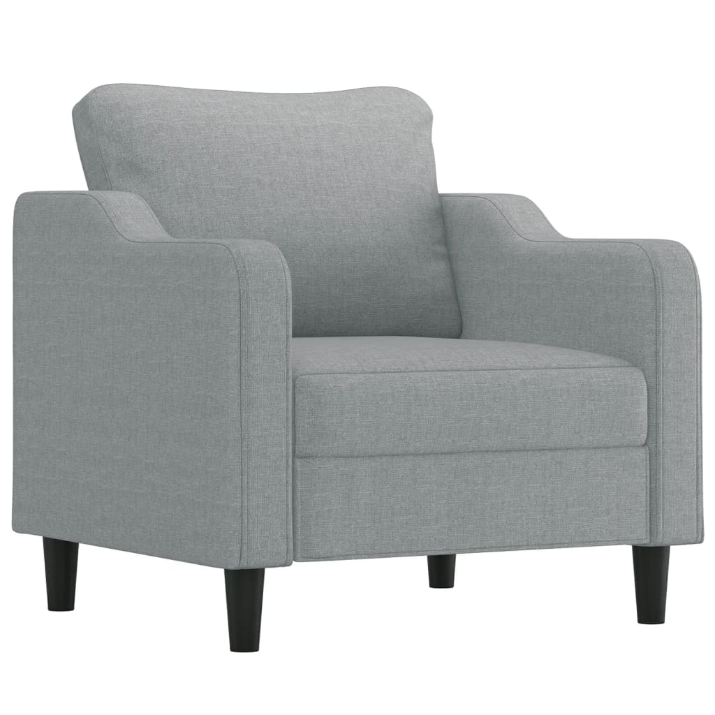 3-delige Loungeset met kussens stof lichtgrijs is nu te koop bij PeponiXL, paradijselijk wonen!