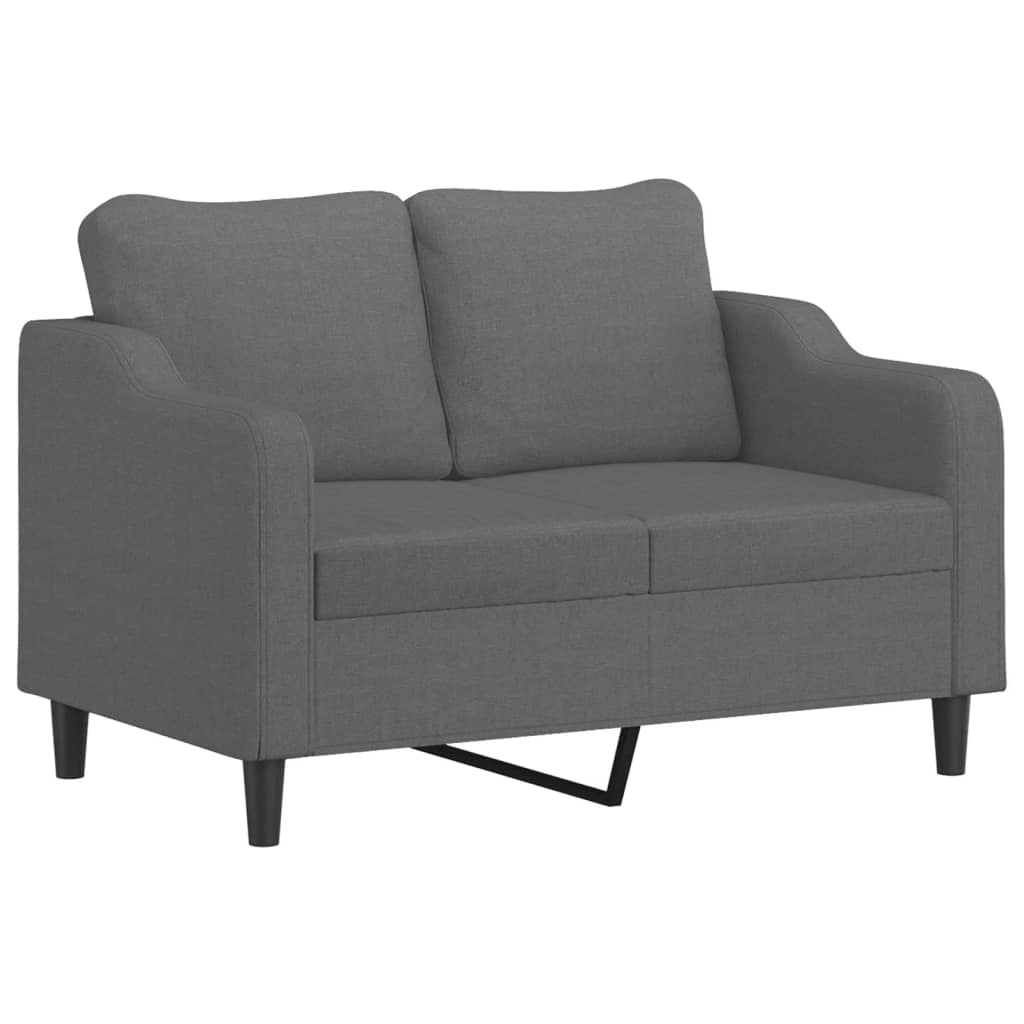 3-delige Loungeset met kussens stof donkergrijs is nu te koop bij PeponiXL, paradijselijk wonen!