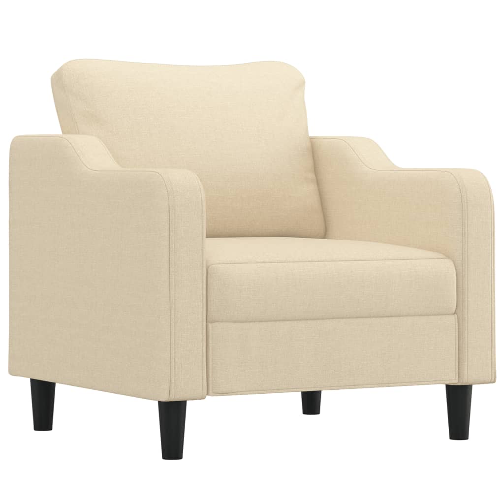 3-delige Loungeset met kussens stof crèmekleurig is nu te koop bij PeponiXL, paradijselijk wonen!