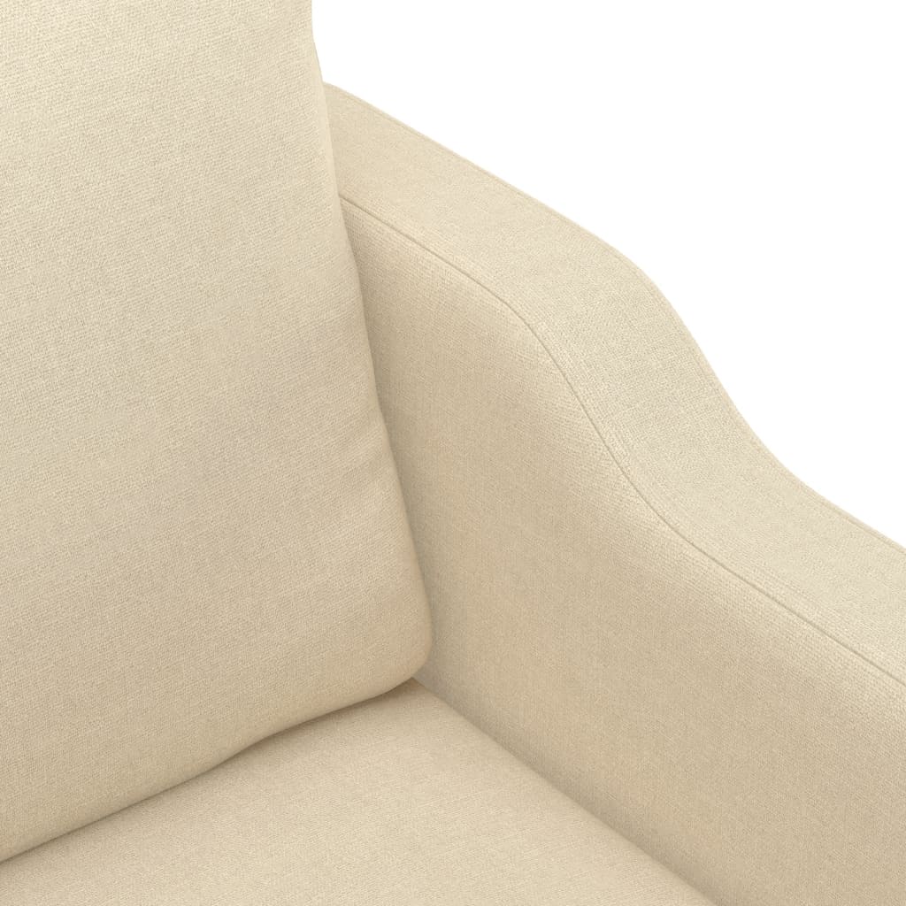 3-delige Loungeset met kussens stof crèmekleurig is nu te koop bij PeponiXL, paradijselijk wonen!