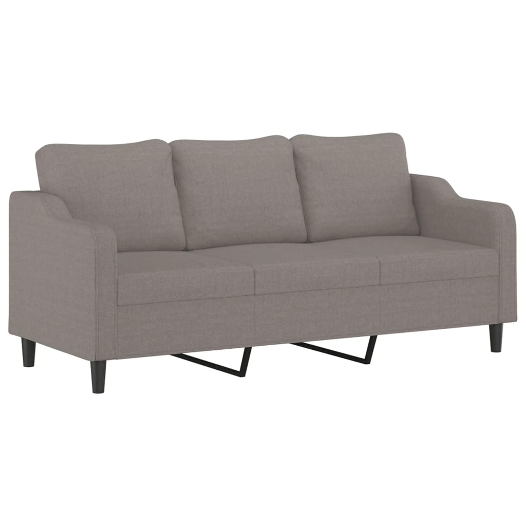 3-delige Loungeset met kussens stof taupe is nu te koop bij PeponiXL, paradijselijk wonen!