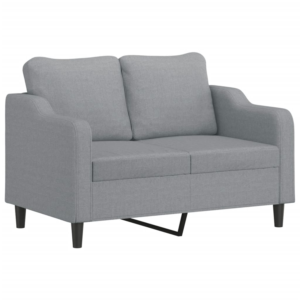 4-delige Loungeset met kussens stof lichtgrijs is nu te koop bij PeponiXL, paradijselijk wonen!
