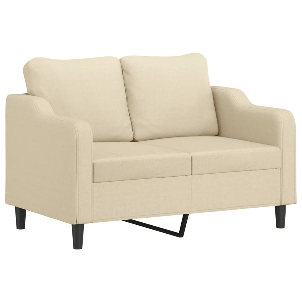 4-delige Loungeset met kussens stof crèmekleurig is nu te koop bij PeponiXL, paradijselijk wonen!