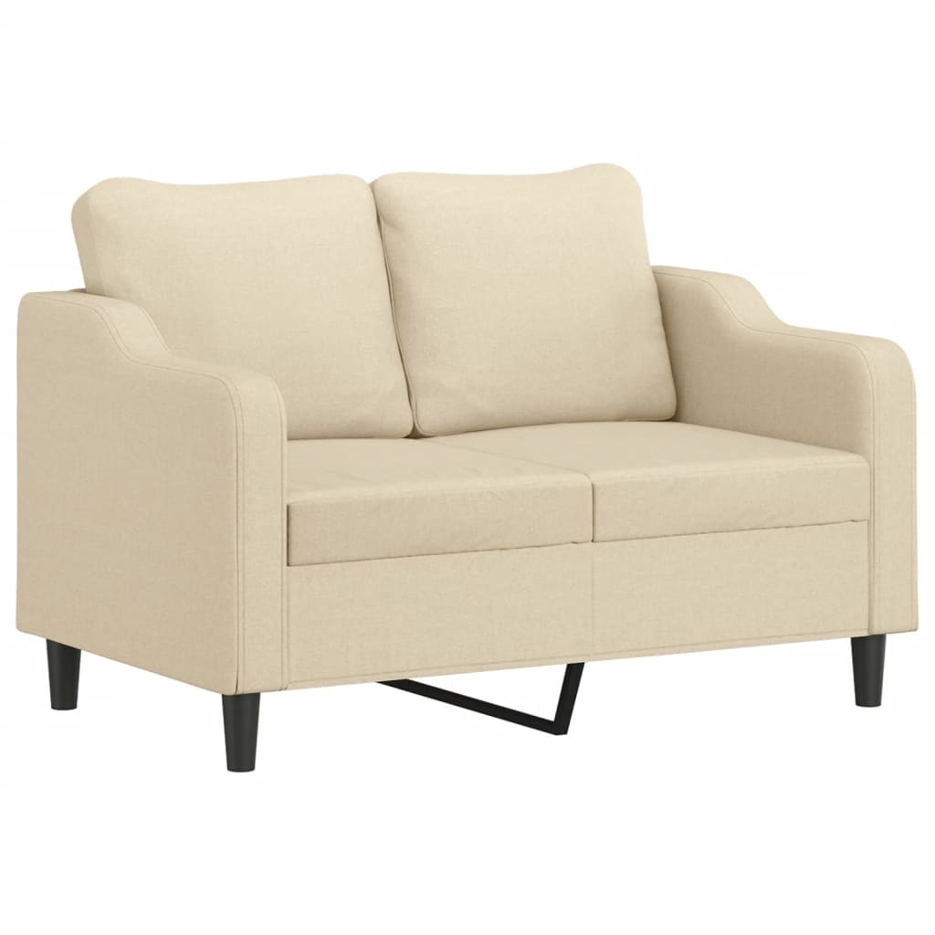 3-delige Loungeset met kussens stof crèmekleurig is nu te koop bij PeponiXL, paradijselijk wonen!