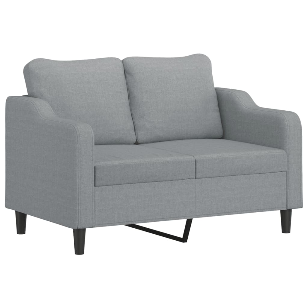 4-delige Loungeset met kussens stof lichtgrijs is nu te koop bij PeponiXL, paradijselijk wonen!